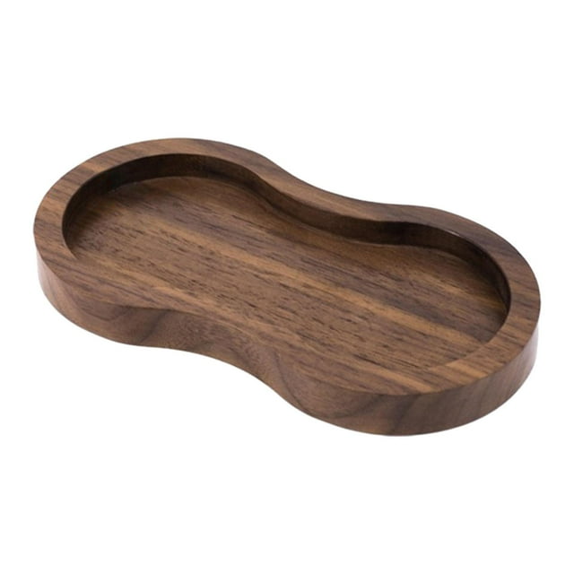 Soporte de café y soporte para filtro, estación organizadora de café expreso de madera de nogal para encimera, accesorios para máquina de café expreso