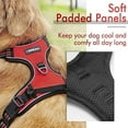 thumbnail image 3 of rabbitgoo Dog Harness  No-Pull Pet Harness with 2 Leash Clips  Adjustable Soft Padded Dog Vest  Reflective No-Choke Pet Oxford Vest with Easy Control Handle for Large Dogs  Teal  L, 3 of 9