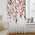 thumbnail image 6 of Eucalyptus Leaves Sheer Curtains 72 Inches Long, Farmhouse Summer Botanical Weeping Light Filering Curtains, Breathable Simi Curtain Privacy Drapes for Living Room Bedroom Window Treatment, 6 of 9