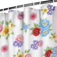 thumbnail image 3 of Pioneer Flower Floral Print Pattern Shower Curtain 84"x72", Bathroom Decorative Shower Curtain Set with 12 Hooks, Waterproof Washable, 3 of 6