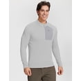 thumbnail image 2 of Grid Fleece Pullover Men Pioneer Camp 1/4 Zip Lightweight Warm, 2 of 6