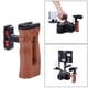 thumbnail image 3 of de ergonómico, viene soporte para zapata fría y 3 piezas de orificios roscados de 1/4 "para el monitor de lámpara del micrófono Negro shamjiam Empuñadura lateral, 3 of 9