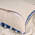 thumbnail image 3 of Unique Bargains Striped Linen Throw Pillow Covers Decorative Cushion Cases Dark Blue, 3 of 6