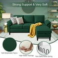thumbnail image 3 of Pingliang Home Sectional Sofa Couch with Storage Ottoman,Modern 3 Seat L Shaped Sofa Couch for Living Room Apartment Studio Office, 3 of 15
