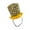 Gold, variant on Nicky Bigs Novelties Adult Mini Glitter Mesh Top Hat Headband - Tiny Ringmaster Gatsby Chorus Dancer Tall Hat - Leprechaun Topper Halloween St Patricks Costume Accessory, Purple, One Size