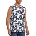 thumbnail image 2 of Fotbe Cartoon Raccoon Men's Camiseta sin Mangas Estampada para Hombres, Playera Casual para Gimnasio, Entrenamiento, Playa-Small, 2 of 7