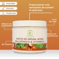 thumbnail image 3 of Crema Facial Antiarrugas Productos Mart Mexico Argán y Ácido Hialurónico 400 Grs, 3 of 5