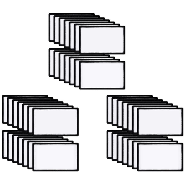 56 Piezas Parches de Sublimación Tela En Blanco Planchado Parches Rectangulares En Blanco Parches de Reparación de Tela para Ropa, Sombreros