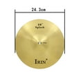 thumbnail image 2 of 10" Brass Alloy Crash Ride Hi-Hat Cymbal for Drum Set, 2 of 5
