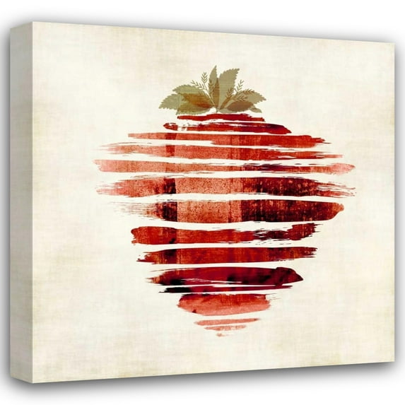 Kristin Emery 28x28 Gallery Wrapped Canvas Wall Art Titled - Strawberry