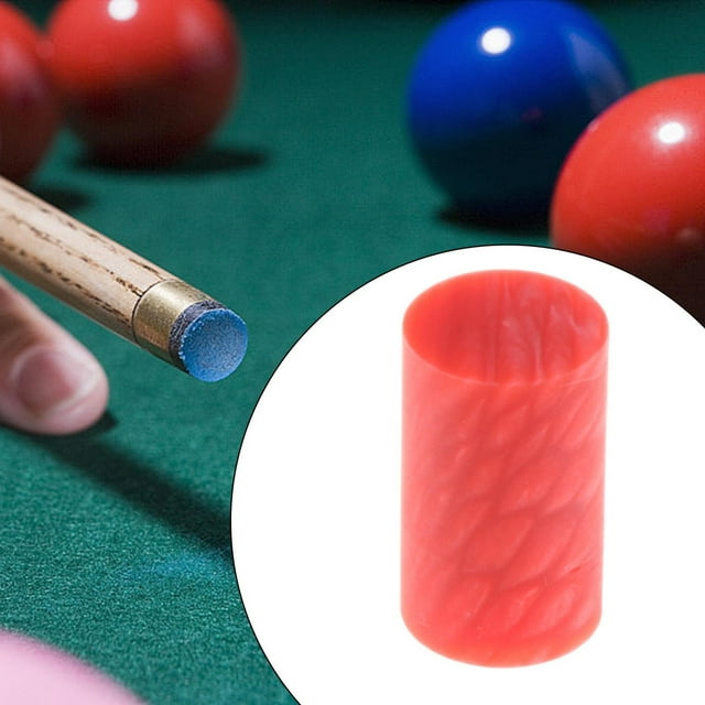 DYNWAVECA Bague de Queue de Billard, Remplacement de Bague de Queue de Piscine, Accessoire de Réparation de Piscine Snooker, Embout de Bâton de Piscine Portable Professionnel, Rouge