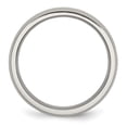 thumbnail image 3 of Auriga Fine Jewelry Stainless Steel Brushed and Polished 6 mm Flat Beveled Edge Band for Women Size 8, 3 of 6