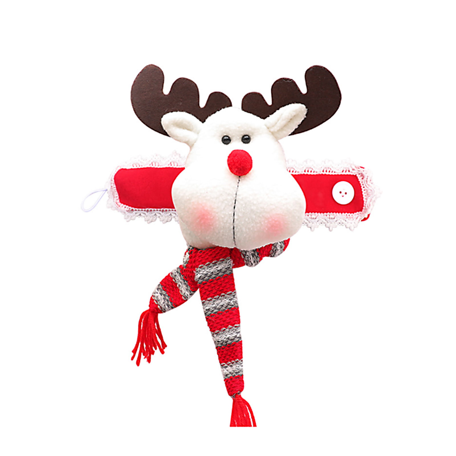 Santa on Reindeer Dekofigur Christmas Decoration Snow Christmas Xmas