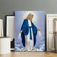 thumbnail image 3 of Blessed Virgin Mary Canvas Poster Wrapped Wooden Frame Wall Decor,,Canvas Wall Art for Living Room,Bedroom,Office,Ready to Hang, 3 of 6