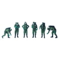 thumbnail image 1 of 6 Pieces 1/64 Scale People Figures Mini People Figurines for DIY Scene Decor Green, 1 of 8