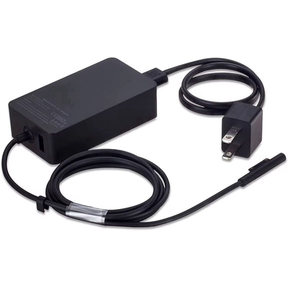 Famous Tech Shop 65W Charger for Microsoft Surface Pro, 15V 4A Power Adapter with US Plug, Compatible with Pro 3-9 and Pro x