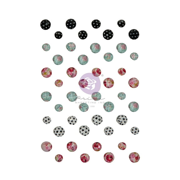 Prima Marketing Spring Abstract Say It In Crystals-Assorted Dots 48/Pkg