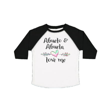 

Inktastic Abuelo and Abuela Love Me- Heart Grandchild Gift Toddler Boy or Toddler Girl T-Shirt