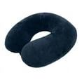 thumbnail image 5 of Protege Memory Foam Neck Pillow, 100% Polyester Fleece Knit, Navy, One Size, 5 of 8