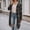 Dark Green, variant on VXARARL Women's Flannel Shirts Long Plaid Shacket Button Down Office Work Jackrts | Flannel Shirt Women Dark Green 2XL