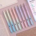thumbnail image 1 of Writech Retractable Gel Ink Pens: 8ct Black Ink 0.5mm Fine Point Tip Pen Comfort Grip Smooth Writing with Aesthetic Gradient Color Barrel for Journaling Note Taking Sketching No Bleed & Smear, 1 of 4
