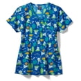 thumbnail image 1 of Filipina Cuello V Mujer Estampado Ranas WonderWink Z17213, 1 of 4
