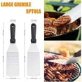 thumbnail image 3 of 9 Pcs Stainless Steel Spatula Set, Professional BBQ Hot Plate Accessory Set, Barbecue Spatula Utensils Set, Plancha Spatula for Teppanyaki, 3 of 5