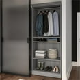 thumbnail image 2 of Bestar Divided Closet Organizer, Platinum Gray, 2 of 9