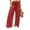 Red, variant on CQONEPT Smocked Waist Pants for Women Wide Leg Fall Casual Lounge Pant High Waisted Palazzo Ruffle Full Length Soft Trousers with Pocket Red XL