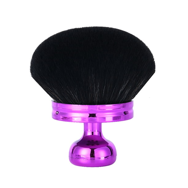 Brocha de maquillaje con forma de hongo con mango, multiusos, para autobronceador, polvos sueltos sintéticos, rubor, rostro y cuerpo.
