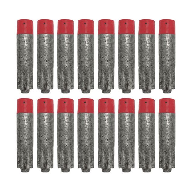 POINTERTECK 80Pcs Bullets for Nerf Game-Optimized Refill Darts for Nerf Guns Customizable Dart Accessories Impact-Absorbing EVA Toy Guns Gray