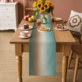 thumbnail image 2 of Green Brown Ombre Table Runner 108 Inches, Modern Gradient Abstract Art Bed Runner Dresser Scarves Tabletop for Indoor Outdoor Parties/Ceremony/Banquet, 13"x 108", 2 of 9