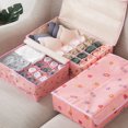 thumbnail image 5 of Cute Cartoon Printed Oxford Cloth 13 Grid Socks Bra Panty Underwear Storage Organizer Box, 5 of 5