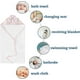 thumbnail image 2 of Newborn Baby Hats Mittens Set Hospital Hat Beanie Infant Bow Hats Baby Cotton Banmo, 2 of 5