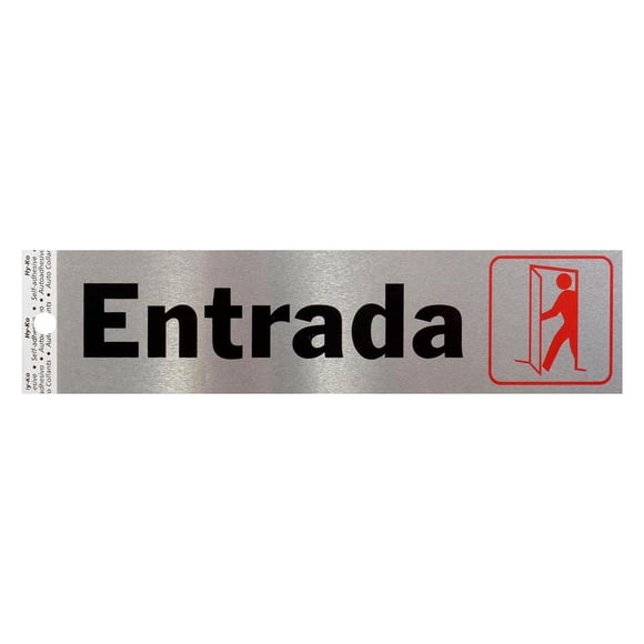 Letrero Para Pared Hy-Ko Aluminio 5X20.5 Cm