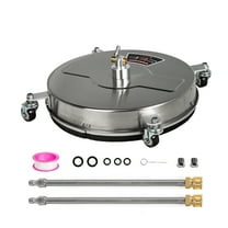 cciyu 18 Inch Stainless Steel Surface Cleaner Pressure Washer Attachments 1/4" Quick Connector