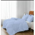thumbnail image 2 of DNG Creations 3 Piece New Box Design Comforter 800 Thread Count ( Solid Light Blue Colour ) All-Season 550 GSM 100% Egyptian Cotton ( California King - Size ), 2 of 8