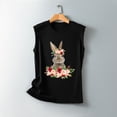 thumbnail image 2 of Tops de chaleco sueltos estampados vintage para mujeres y hombres Fridja qr3011, 2 of 3