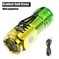 thumbnail image 1 of From Xiao Bei strict selection Three-eyed Monster LED Strong Light Flashlight Rechargeable Multifunctional Portable Outdoor Home Mini Flashlight Cap Clip Light, 1 of 7