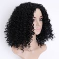 thumbnail image 5 of Peluca europea y americana para mujer, cabello corto y rizado, cabello pequeño, cabeza explosiva, pelucas de fibra química, 5 of 5
