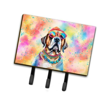 Carolines Treasures DAC2533TH68 9 x 6 in. Unisex Mastiff Hippie Dawg Leash or Key Holder