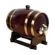 thumbnail image 1 of Barril de madera, barril de cerveza con soporte, decoración vintage, regalo, barril de vino, cubo de vino para entretenimiento de vino 3 litros retro, 1 of 9