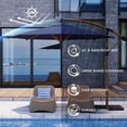 thumbnail image 7 of COSIEST 8ft 360° Rotating Cantilever Umbrella，Outdoor Patio Umbrella, 7 of 7