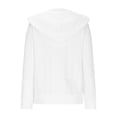 thumbnail image 5 of Zip Up Cardigan Sweater Women Cable Knit Hoodie Long Sleeve Jacket Oversized Outwear Drawstring Casual Sweatshirts, 5 of 6