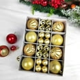 thumbnail image 3 of 40Pcs 3/6cm Christmas Tree Color Ball Shatterproof Drawing Paper Box High Gloss Plastic Xmas Party Decor Hanging Ball Pendant for Festival, 3 of 8