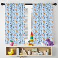 thumbnail image 5 of Blackout Kids Curtains,Blue Dinosaurs Leaves Pattern Childrens Insulated Curtains Set Of 2,Bedroom Essentials,Toddler Room Decor 42"x54", 5 of 5