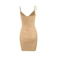 thumbnail image 4 of FDGIU 2025 Women's V Neck Bodycon Mini Dress - Sleeveless Tank for Night Out & Beach, 4 of 6
