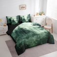thumbnail image 3 of Erosebridal Jungle Botanical Tree Bedding Twin Size,Tropical Plant Comforter Sets with Sheets,Green Black Bedding Sets Twin Size For Men Women,Microfiber Bedroom Decor Reversible,7pcs, 3 of 6