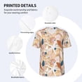 thumbnail image 3 of KLL Tropical Beach Sea Shell for Men's Baseball Shirts,Short Sleeve Casual Shirts Button Down Shirt for Men Beach Summer Wedding Shirt-XX-Large, 3 of 7