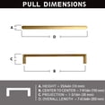 thumbnail image 3 of Goo-Ki 7 6/19" Center to Center Antique Brass Kitchen Cabinet Pulls, Vintage Drawer Handles Closet Classic Retro Kitchen Hardware for Bedroom(6 Pack), 3 of 7